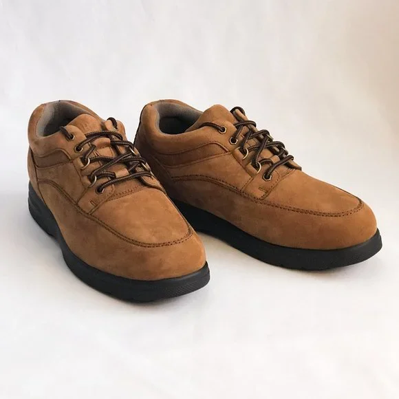 Drew Shoes Men\'s Size 10 Orthopedic Slip-On Boat Shoes in Brown Faux-Suede drew-match-men-s-slip-on-  main image 4